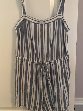 Gap size 2 Striped Blue & White Womens Romper